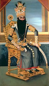 Fath Ali Shah（1762-1834）c.1805的肖像 作者 MihrAli MihrAli